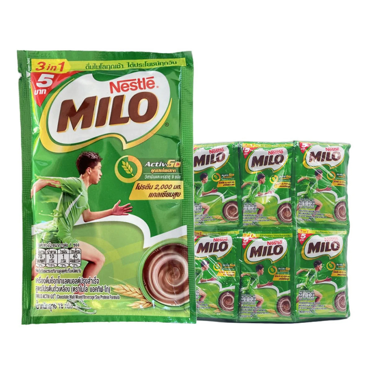 MILO Active Go Chocolate Malt 3in1 18 g x 24