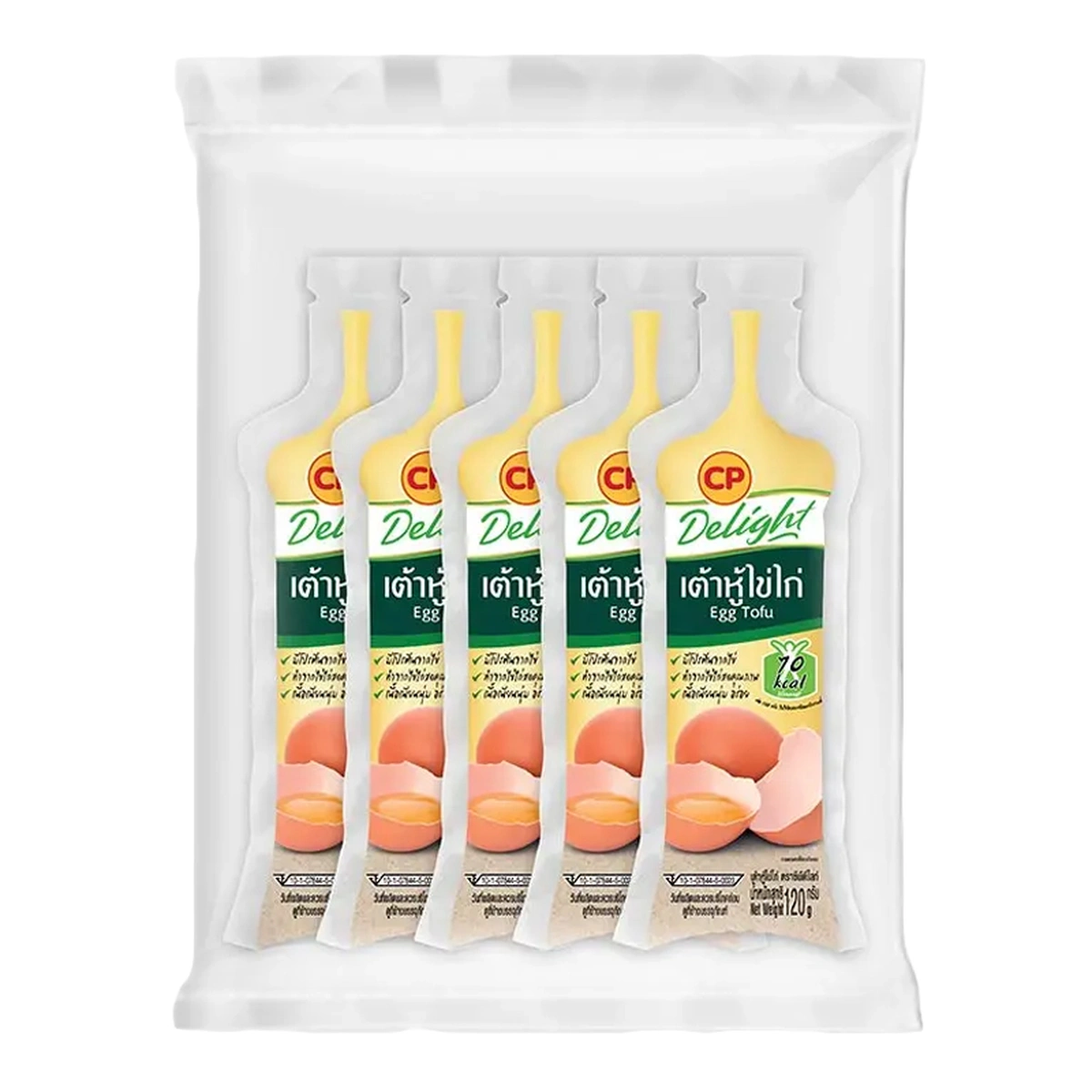 ซีพี ดีไลท์ เต้าหู้ไข่ไก่ 120 ก. x 5