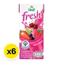 Thumbnail 2 of ยูนิฟ น้ำผักผลไม้ผสมน้ำมิกซ์เบอร์รี่รวม 180 มล. x 6
