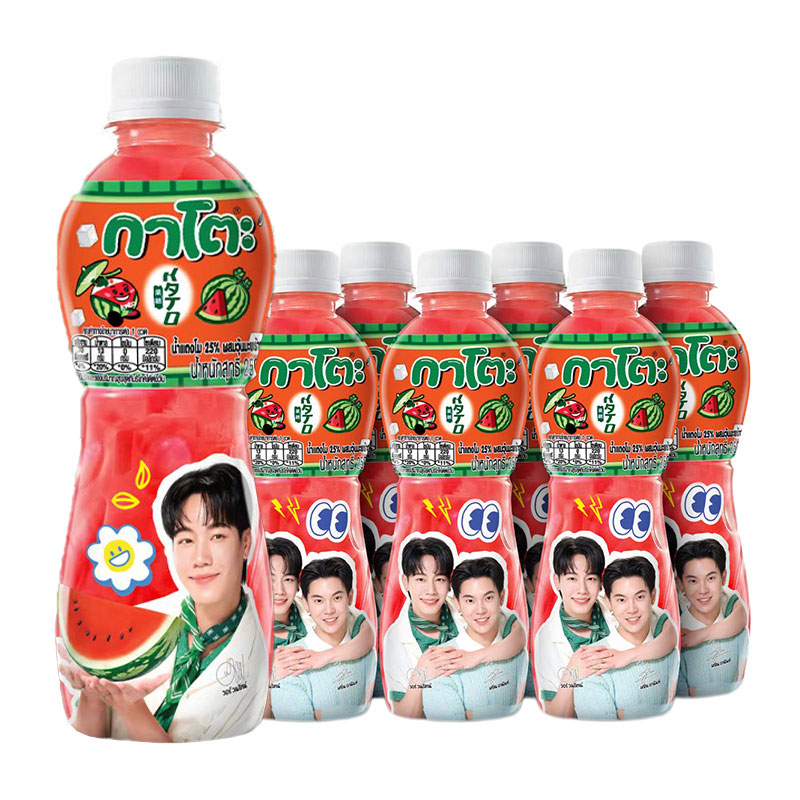 KATO 10% Watermelon Juice with Nata De Coco 250 ml x 6