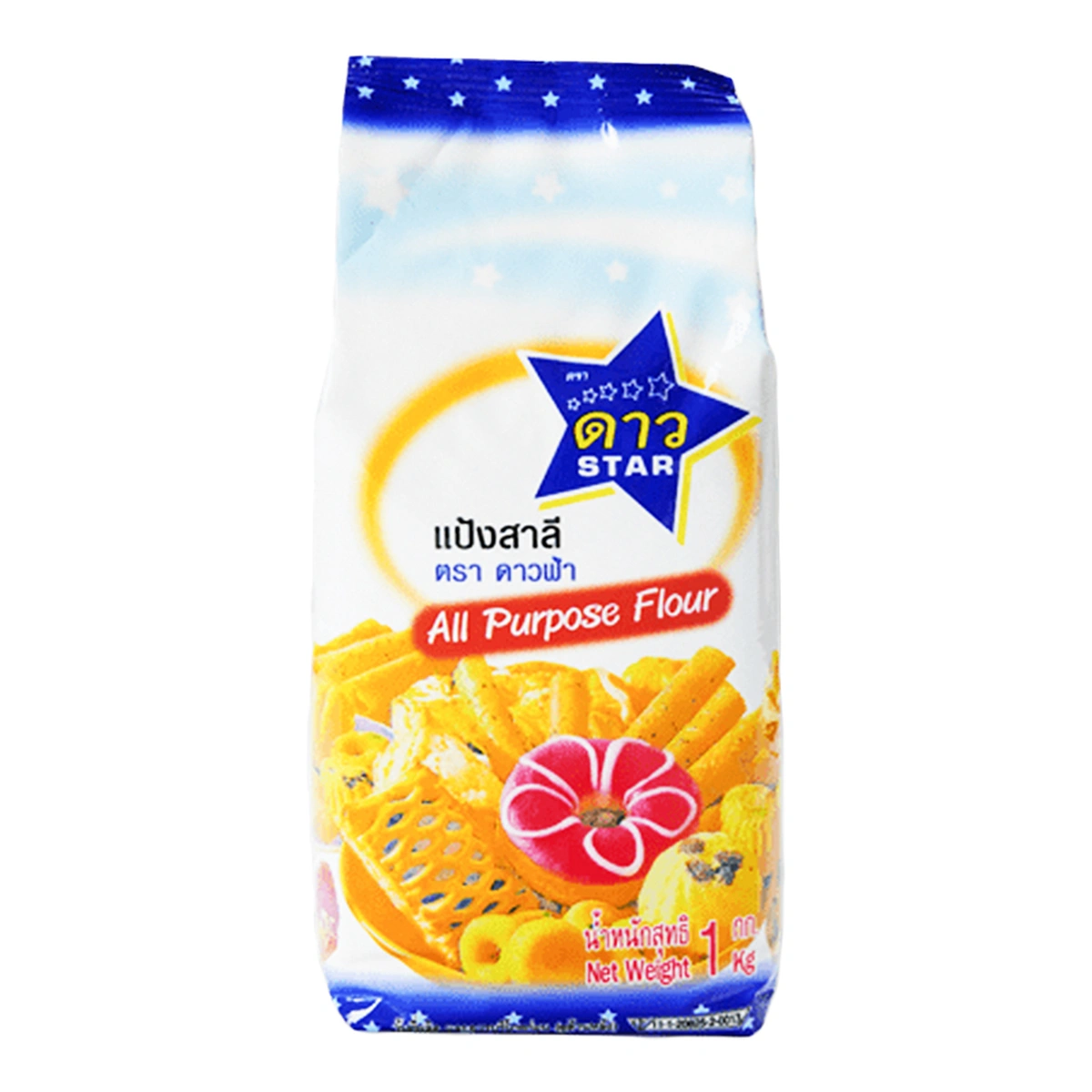 ตราดาว แป้งอเนกประสงค์ 1 กก. x 10