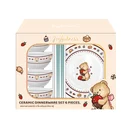 Thumbnail 5 of เซตจานชามเซรามิก 6 ชิ้น พร้อมตะเกียบ 4 คู่