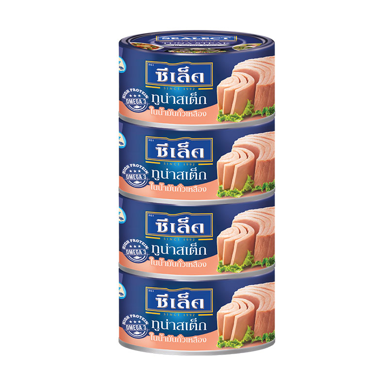 SEALECT Tuna Steak In Soybean Oil 165 g x 4