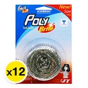Thumbnail 2 of โพลี-ไบรท์ ฝอยสเตนเลส 15 ก. 12 ชิ้น