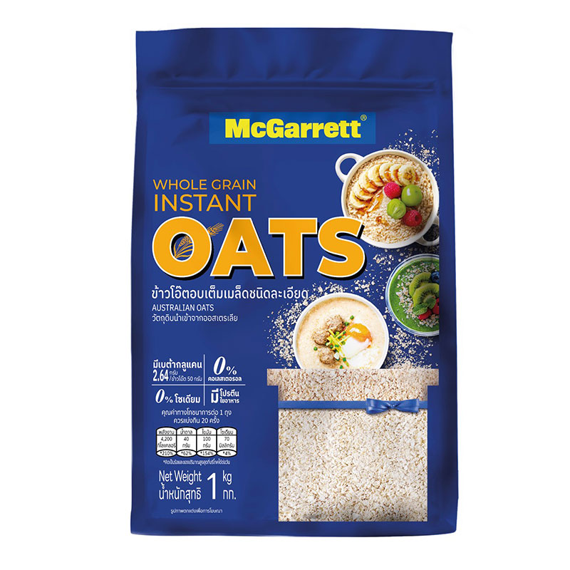 MCGARRETT Cereal Oats Meal Instant 1 kg