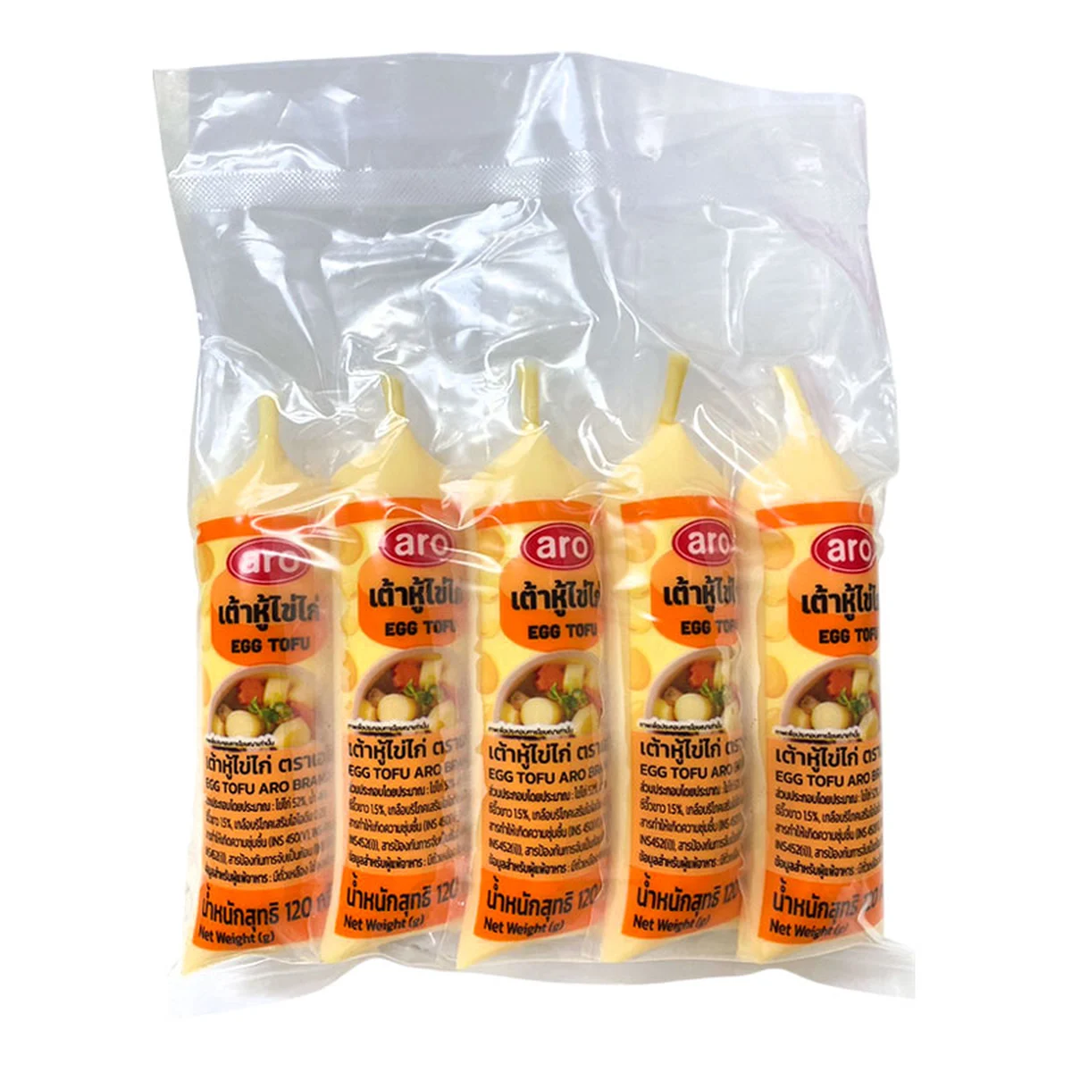 เอโร่ เต้าหู้ไข่ไก่ 120 ก. x 5
