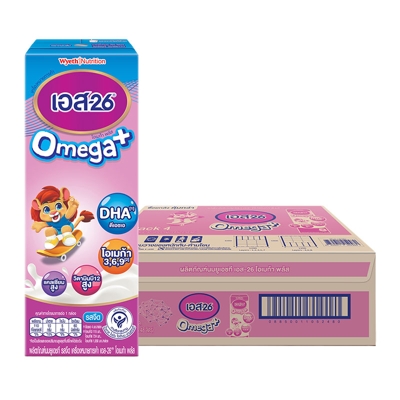 S-26 Omega UHT Plain 180 ml x 36