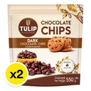 Thumbnail 2 of TULIP Dark Chocolate Chips 550 g x 2