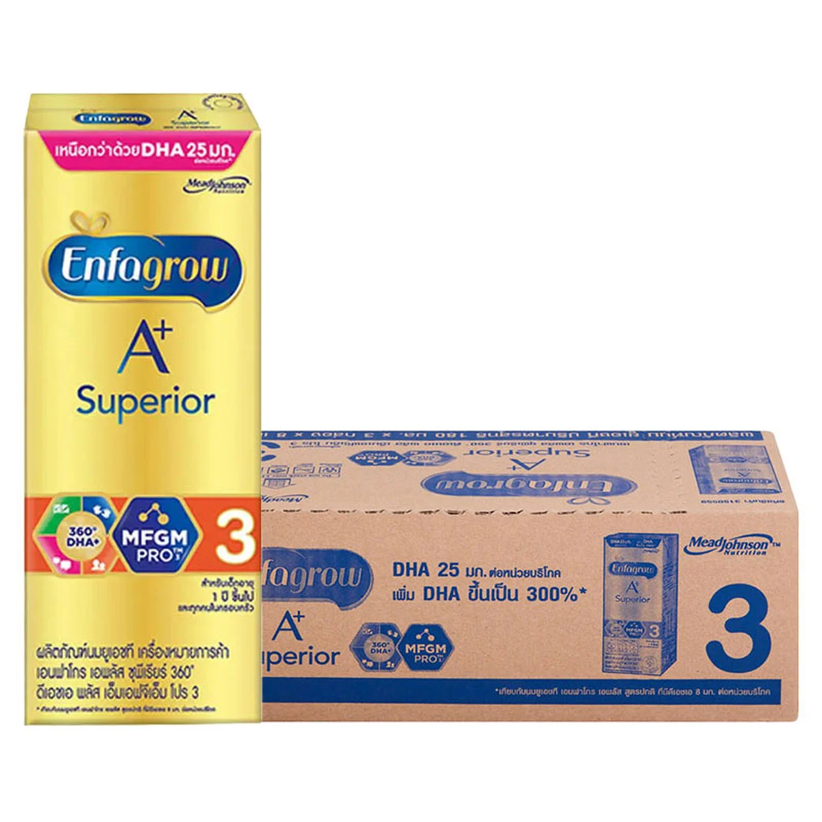 ENFAGROW SMART+ Superior3 Ready to Drink Plain 180 ml x 24