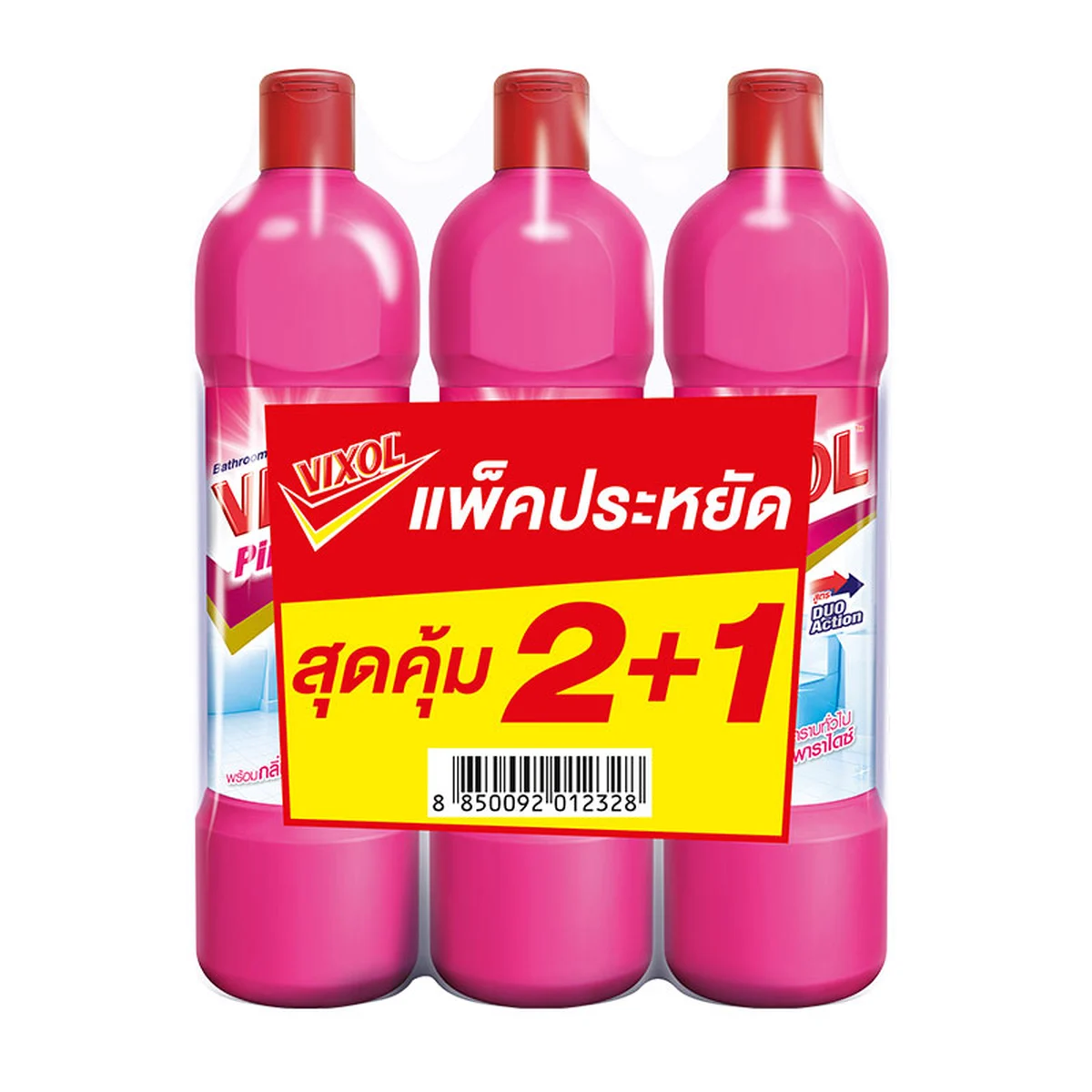 VIXOL Bathroom Cleaner Pink 900 ml x 2+1