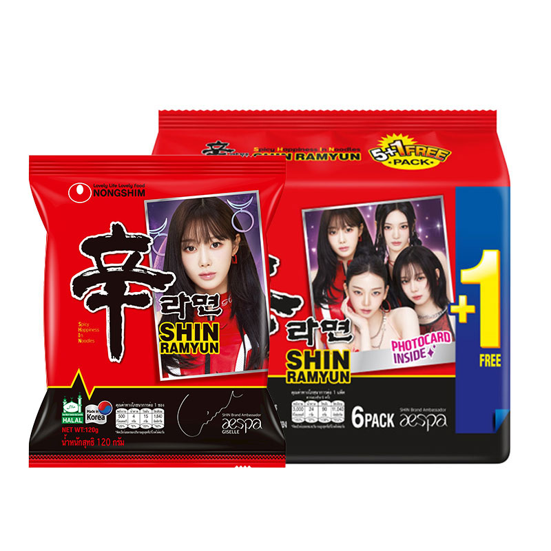 NONGSHIM Shin Ramyun Instant Noodle Soup 120 g 6 bags