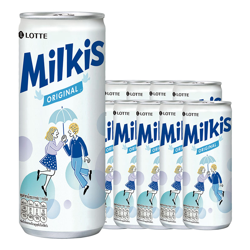 LOTTE Milkis Soft Drink Original Yogurt Flavor 250 ml x 10