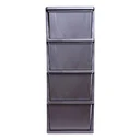 Thumbnail 4 of เอโร่ ตู้ลิ้นชักพลาสติก ลายหวาย 4 ชั้น รุ่น 1077M4