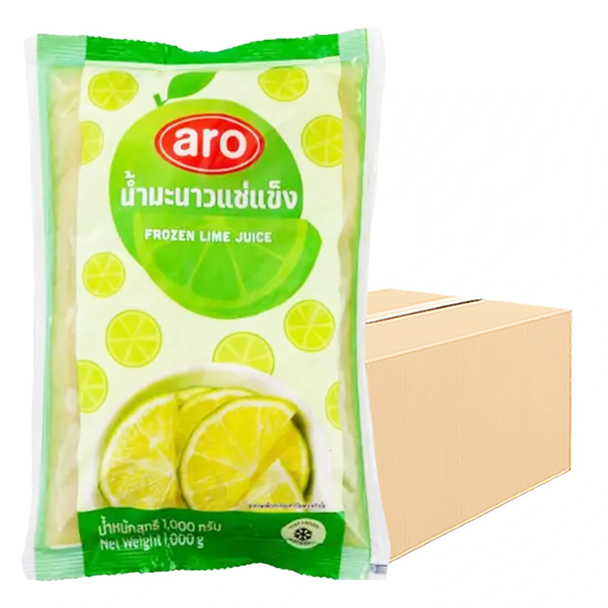 เอโร่ น้ํามะนาวแช่แข็ง 1 ลัง (1 กก. x 10)