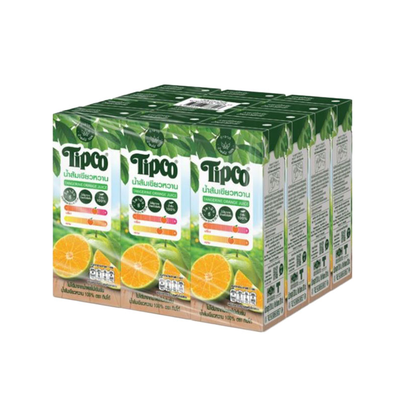 TIPCO 100%TANGERINE 200ML.X12