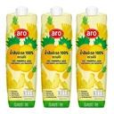 Thumbnail 1 of เอโร่ น้ำสับปะรด 100% 1 ล. x 3