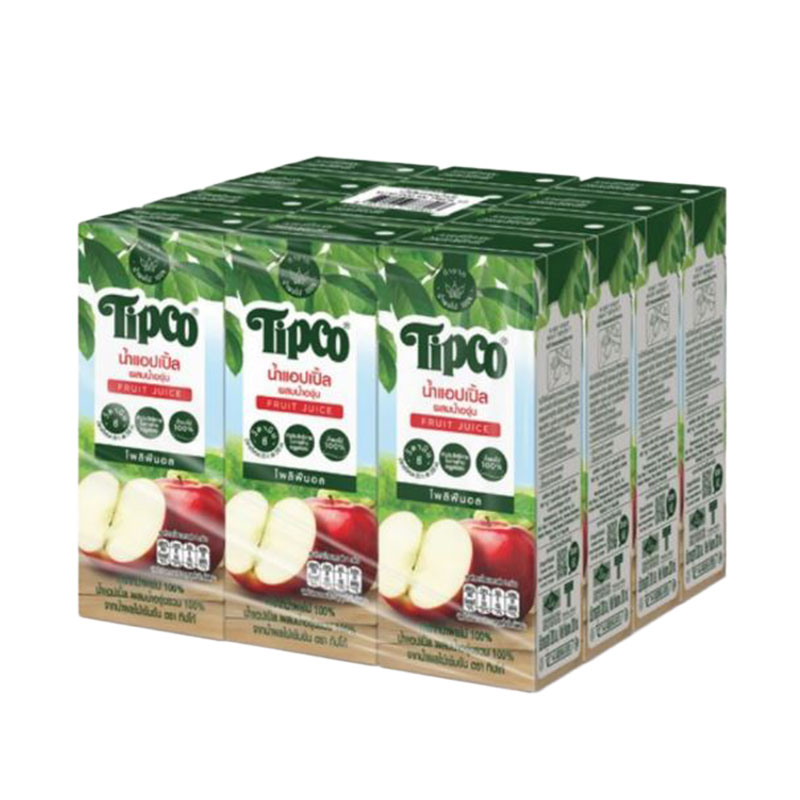 TIPCO 100% Apple Juice 200 ml x12