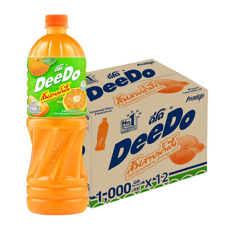 DEEDO Sainampheng Orange Juice 20% 1 l x 12