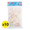 Thumbnail 2 of เอโร่ เนื้อปลาแพนกาเซียสหั่นชิ้นแช่แข็ง (25-40 ก./ชิ้น) 1 กก. x 10