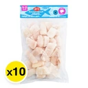 Thumbnail 2 of เอโร่ เนื้อปลาแพนกาเซียสหั่นชิ้นแช่แข็ง (15-20 ก./ชิ้น) 1 กก. x 10