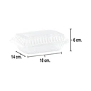 Thumbnail 3 of เอโร่ กล่องอาหารฝาพับพีพี 450 มล. 50 ชิ้น