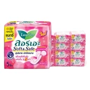 Thumbnail 1 of ลอรีเอะ ซอฟท์แอนด์เซฟ แม็กซี่ ผ้าอนามัย 5 แผ่น x 12