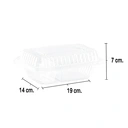 Thumbnail 3 of เอโร่ กล่องฝาพับพีพี 2 ช่อง 520 มล. 50 ชิ้น