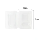 Thumbnail 4 of เอโร่ กล่องฝาพับพีพี 2 ช่อง 520 มล. 50 ชิ้น