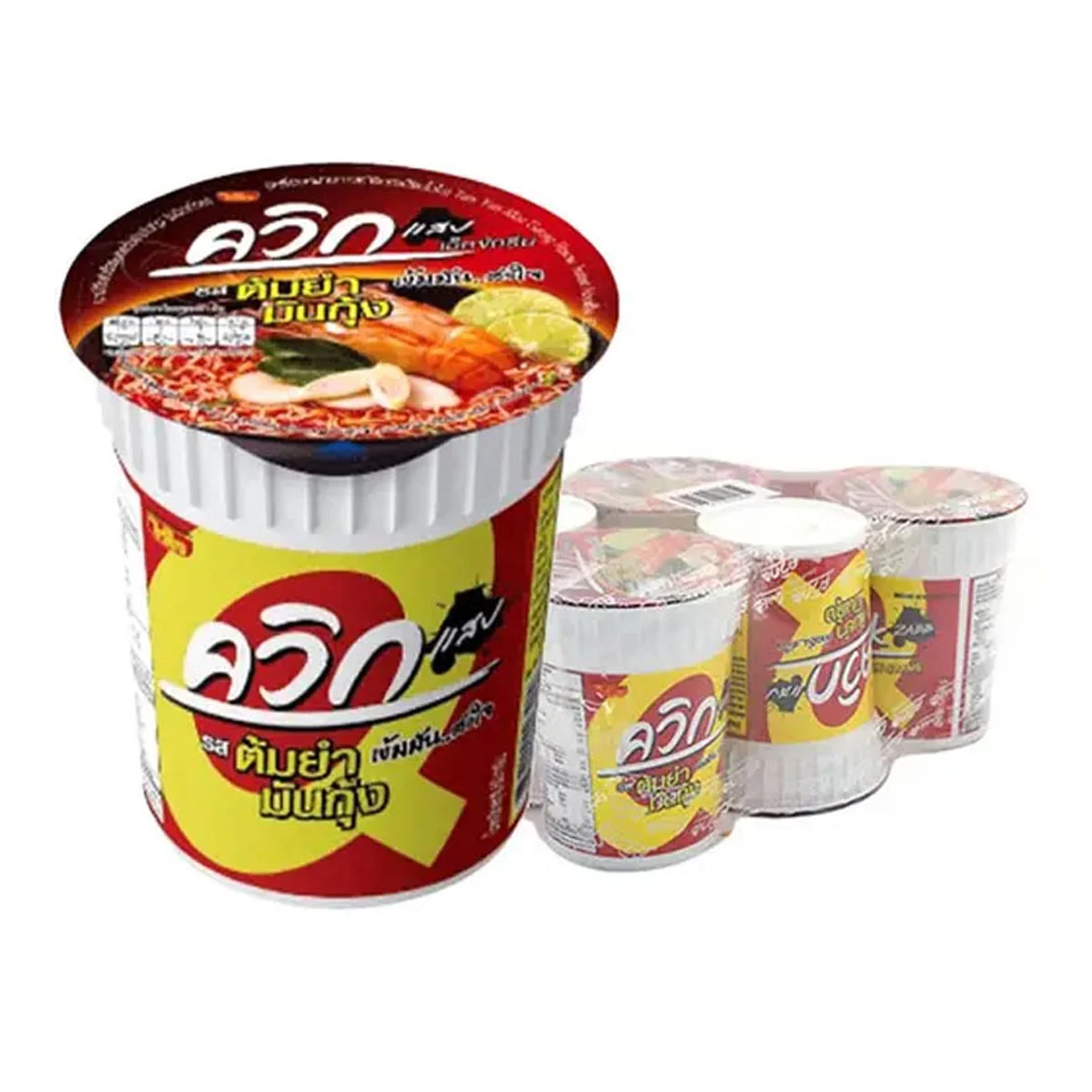 QUICK Instant Noodle Cup Tom Yum Mun Kung 60 g x 6