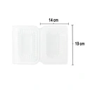 Thumbnail 4 of เอโร่ กล่องอาหารฝาพับพีพี 580 มล. x 50