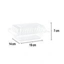 Thumbnail 3 of เอโร่ กล่องอาหารฝาพับพีพี 580 มล. x 50