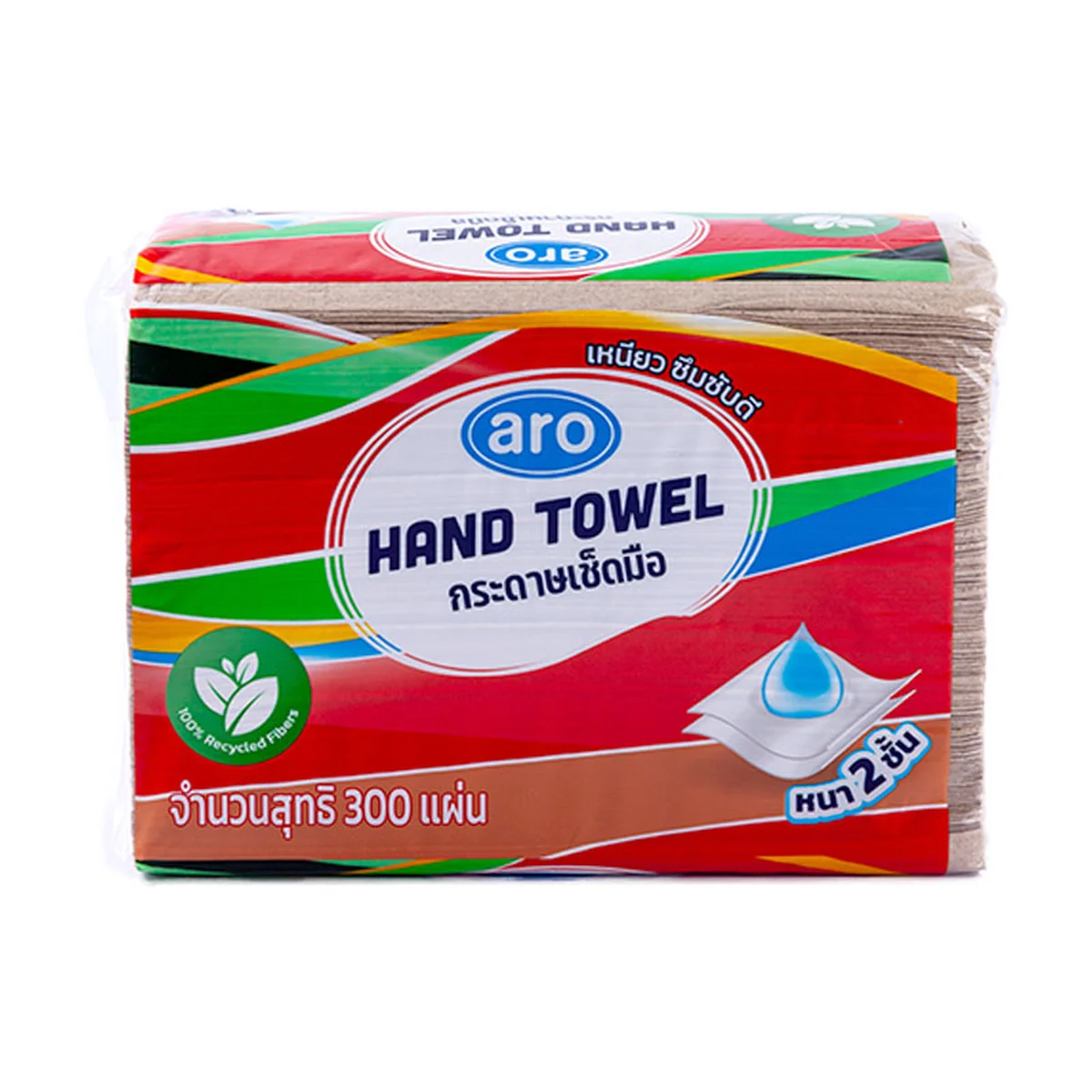 ARO Hand Paper Towel Brown 300 sheets x 3