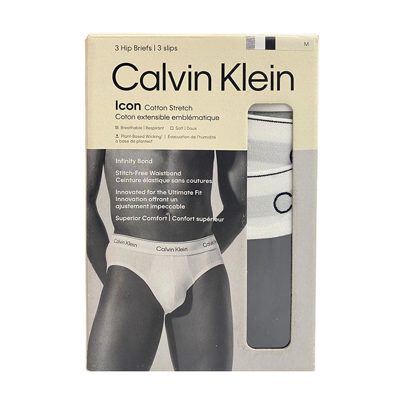 CALVIN KLEIN Icon Stretch M Black 3pcs
