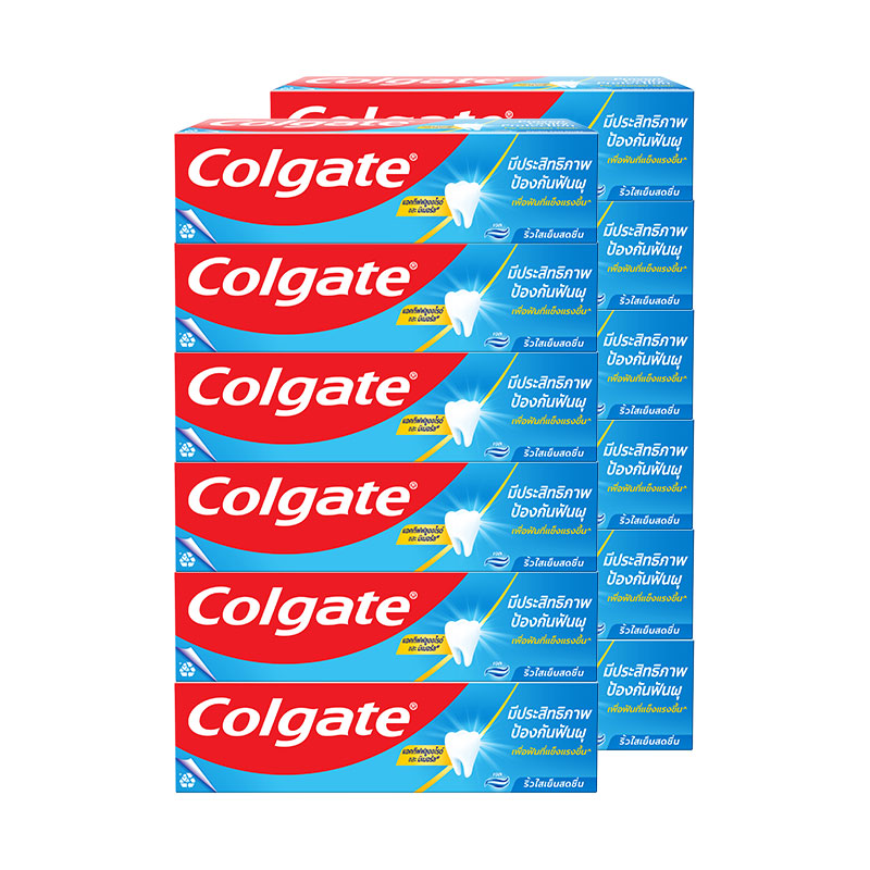 COLGATE Double Cool Stripe Toothpaste 90 g x 12