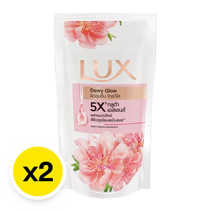 LUX Dewwy Glow Shower Cream Refill 350 ml x 1+1