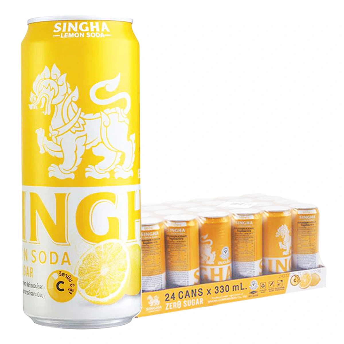 SINGHA Lemon Soda 330 ml x 24