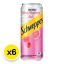 Thumbnail 2 of ชเวปส์ น้ำอัดลม ซิตรัสราสเบอรี่ ไม่มีน้ำตาล 330 มล. x 6