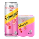 Thumbnail 1 of ชเวปส์ น้ำอัดลม ซิตรัสราสเบอรี่ ไม่มีน้ำตาล 330 มล. x 6