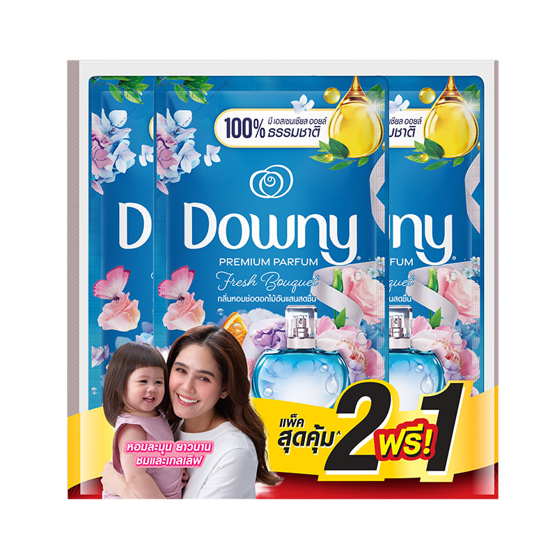 DOWNY Concentrated Softener Fresh Bouquet 450 ml x 2+1