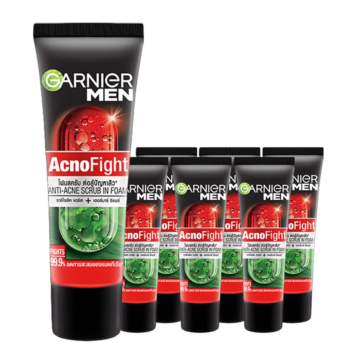GARNIER Men Acno Fight Scrub Foam 15 g x 6