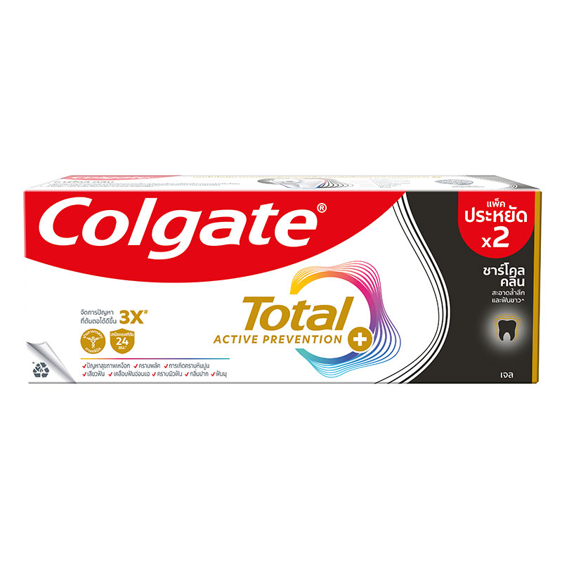 COLGATE Toothpaste Total Charcoal 150 g 2 pcs