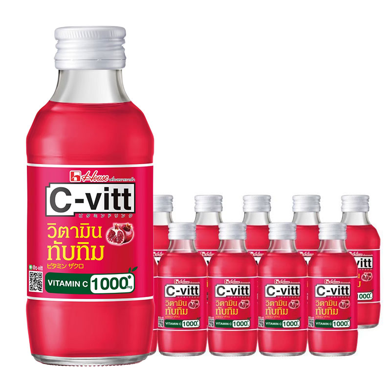 C-VITT Vitamin C Drink Pomegranate Flavor 140 ml x 10