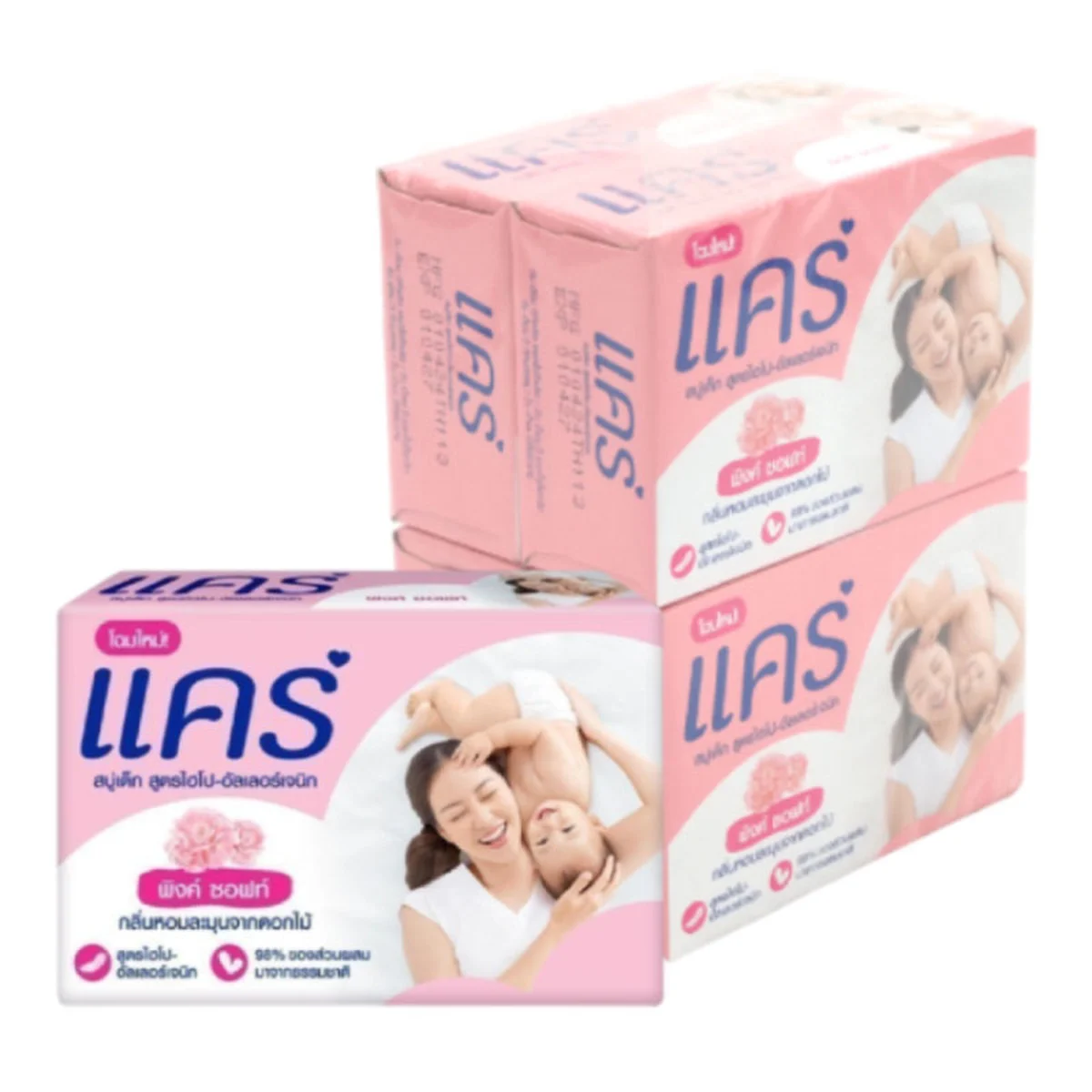 CARE Pink Soft Baby Soap 60 g x 4