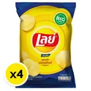 Thumbnail 2 of เลย์ ร็อค มันฝรั่งแท้ทอดกรอบ รสเกลือ 75 ก. x 4