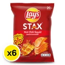 Thumbnail 2 of เลย์ สแต็ค มันฝรั่งแท้ทอดกรอบ รสหมึกย่างฮอตชิลลี่ 44 ก. x 6