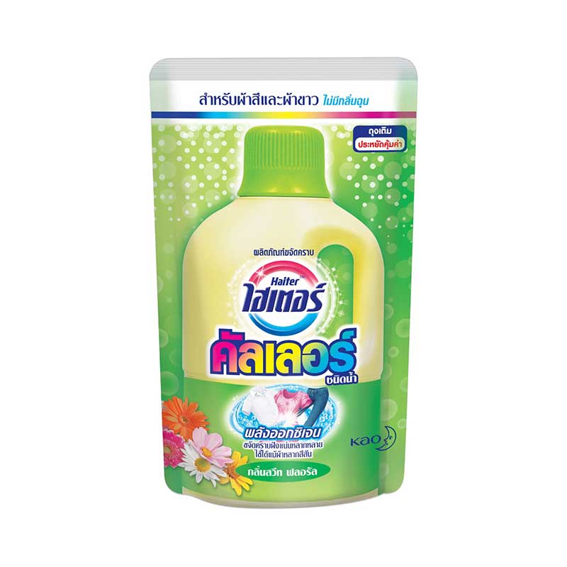 ไฮเตอร์ คัลเลอร์ น้ำยาขจัดคราบ สีเหลือง ถุงเติม 800 มล.