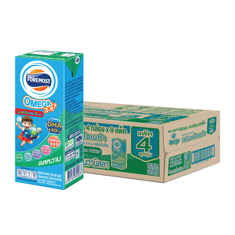 FOREMOST Omega UHT Sweet 180 ml x 36