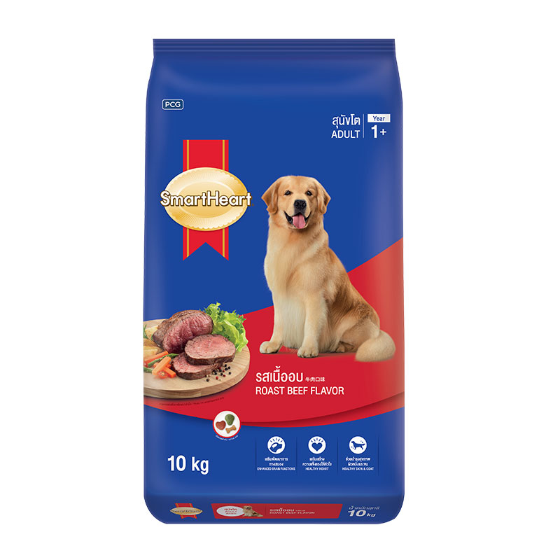 SMART HEART Adult Dog Food Beef 10 kg