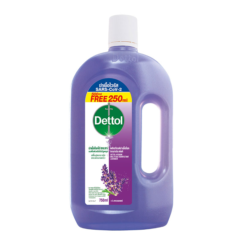 DETTOL Hygiene Multi-use Disinfectant Lavender 500+250 ml