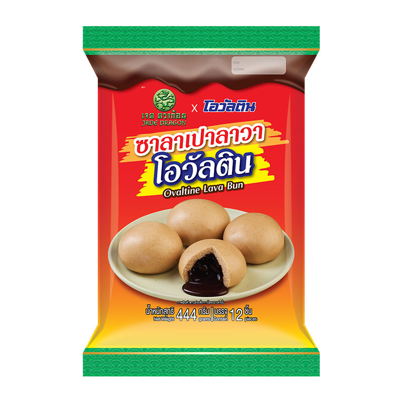 ๋JADE DRAGON Ovaltine Lava Bun 444 G. X 1